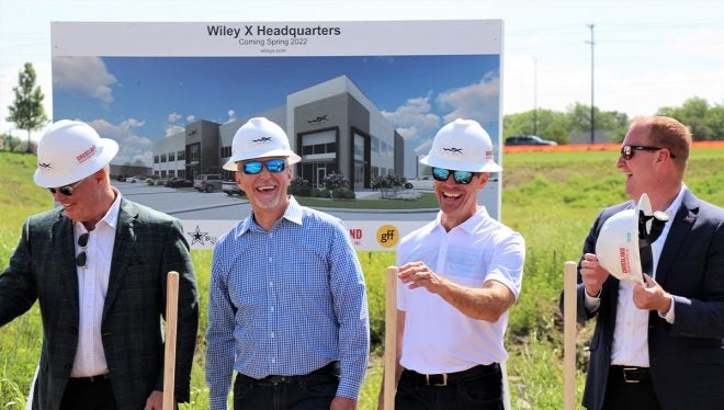 Wiley X and the City of Frisco, Texas recently celebrated the official groundbreaking for the eye protection manufacturer's new headquarters.