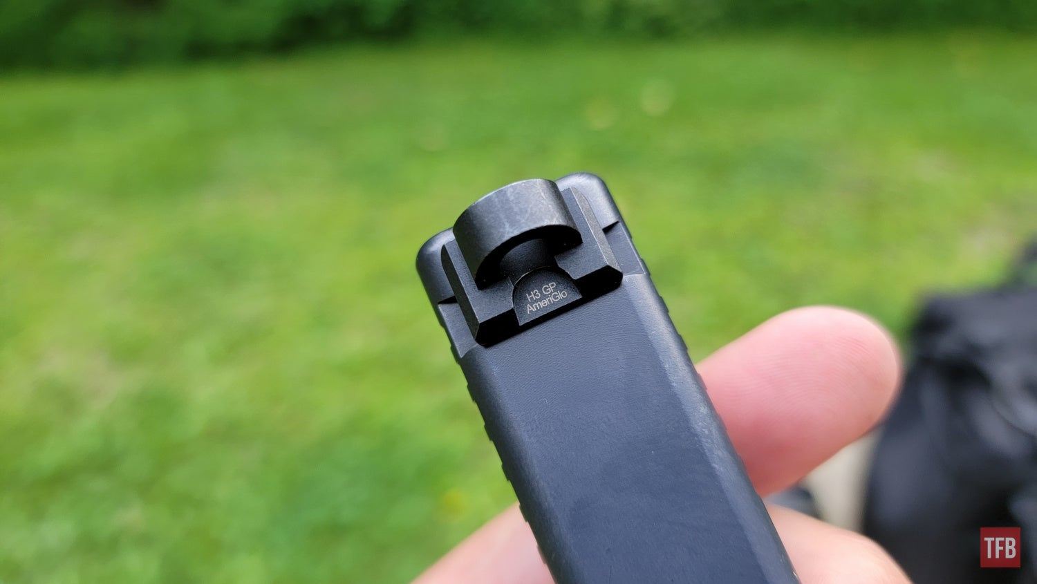 ghost ring sight on pistol