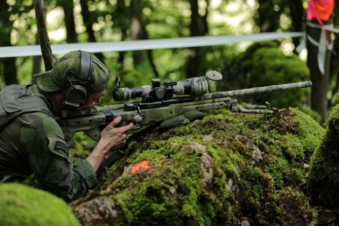 POTD: Swedish Sniper with PSG 90B Rifle