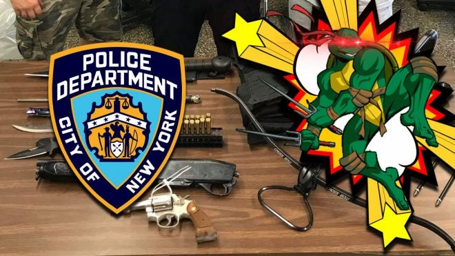 NYPD Busts Ninja Turtle Hideout and Confiscates Weapons