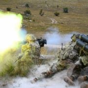 Photo Of The Day with a loud bang as U.S. Army Paratroopers assigned to the 2nd Battalion, 503rd Infantry Regiment, 173rd Airborne Brigade, fire a M3 Carl Gustav rocket launcher.