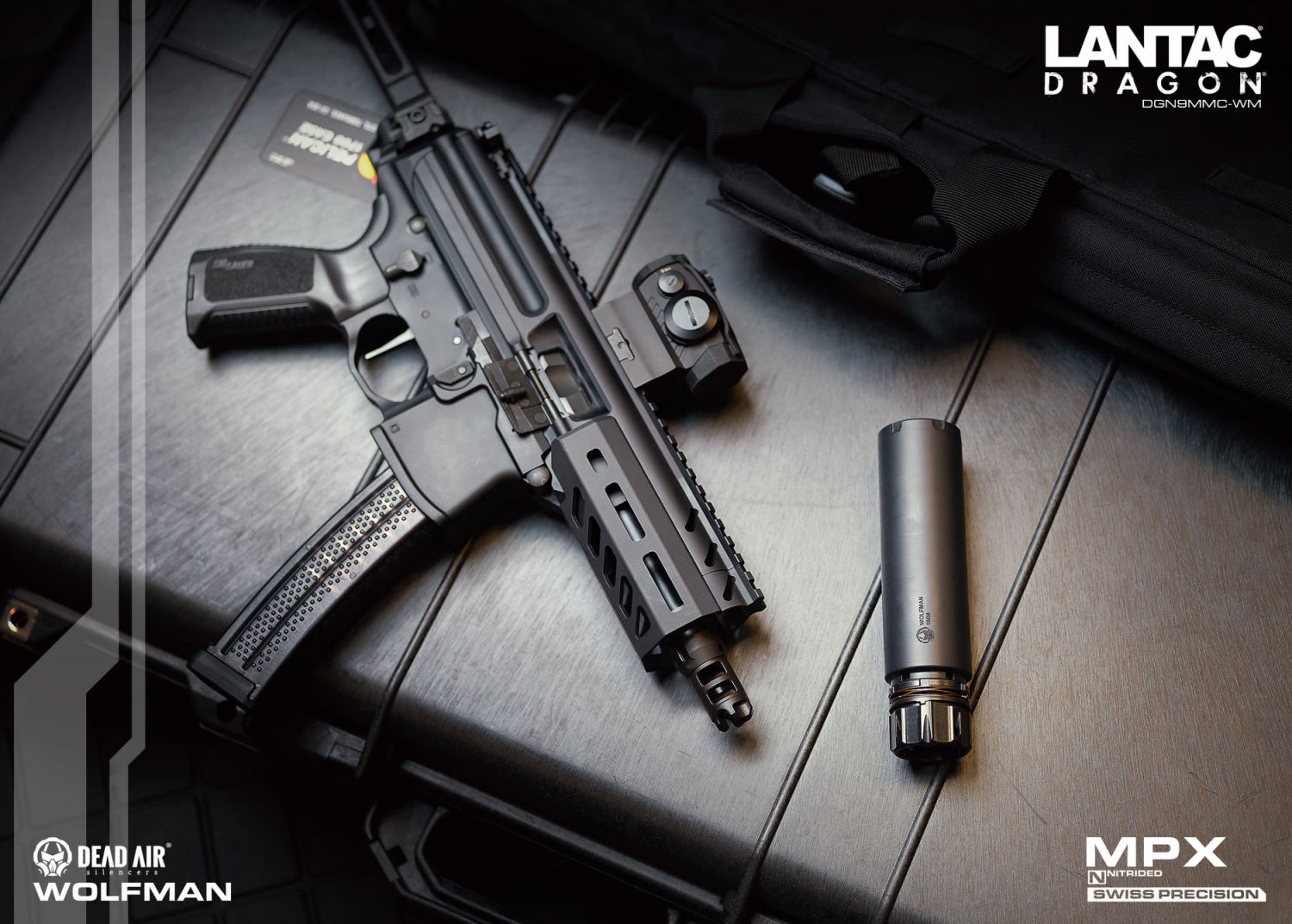 New Lantac Dragon Muzzle Brake with Dead Air KEYMO Mounting System