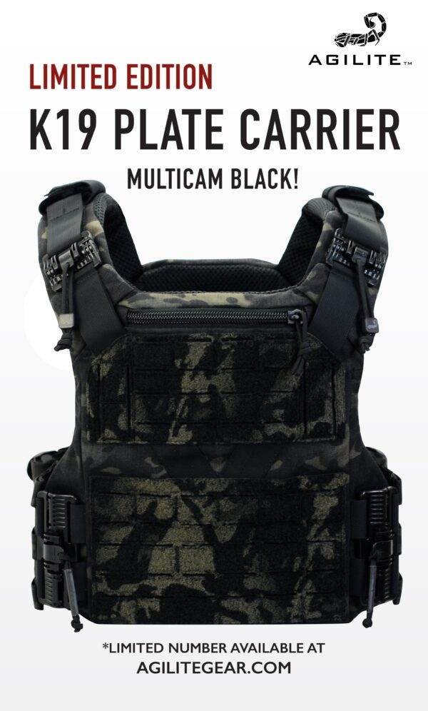 Limited Edition MultiCam Black K19 Plate Carrier from Agilite