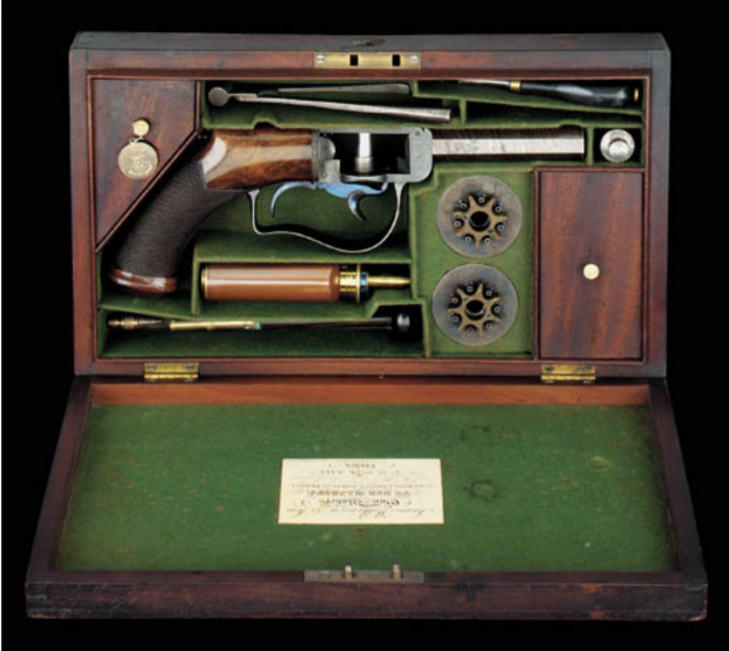 Cochran Turret Pistol produced in England by Wilkinson and Son Image Credit: Christie's Auctions