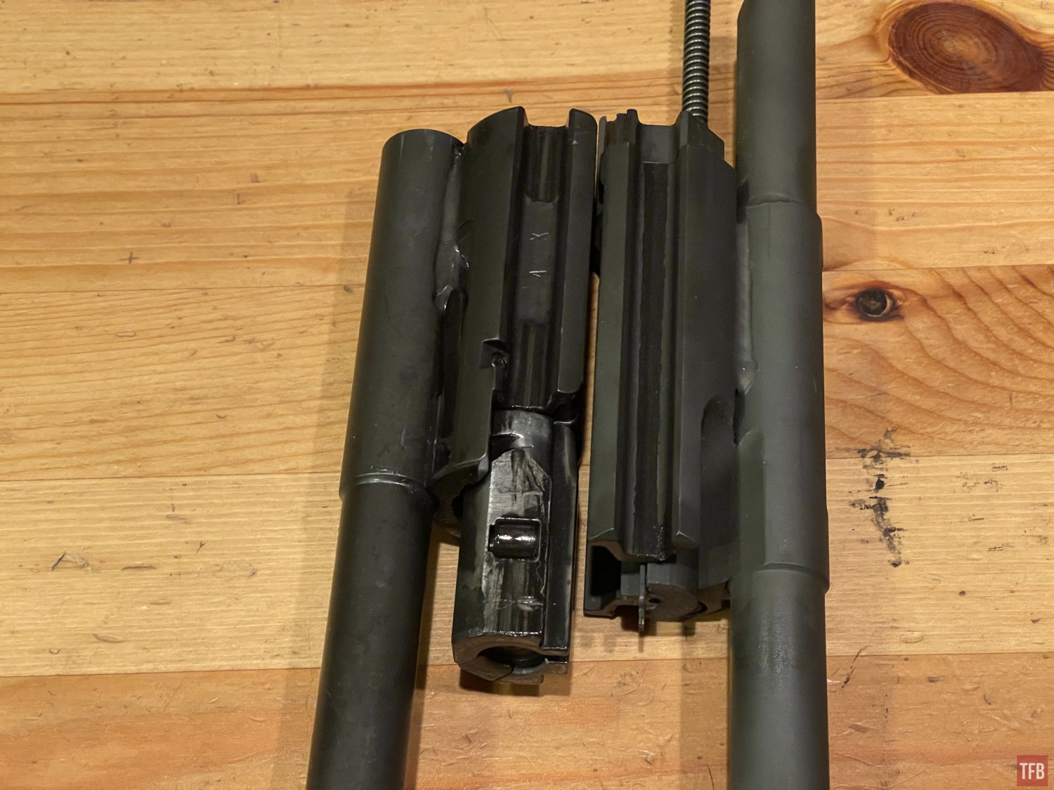 HK91 conversion bolt next to regular bolt