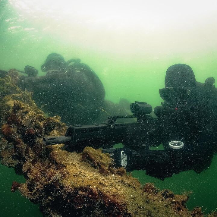 POTD: Submerged Heckler & Koch G36K