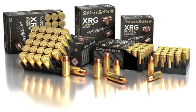 Sellier &amp; Bellot XRG Defense Solid Copper Hollow-Point Carry Ammo