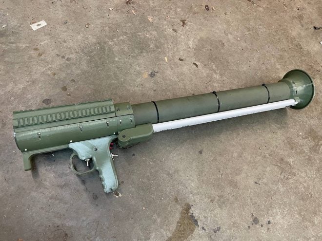 A 3D Printed 66mm Recoilless Soda Can Launcher - The CANzerfaust