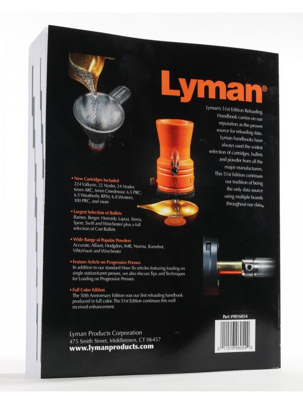 Lyman 51st Edition Reloading Handbook (2)