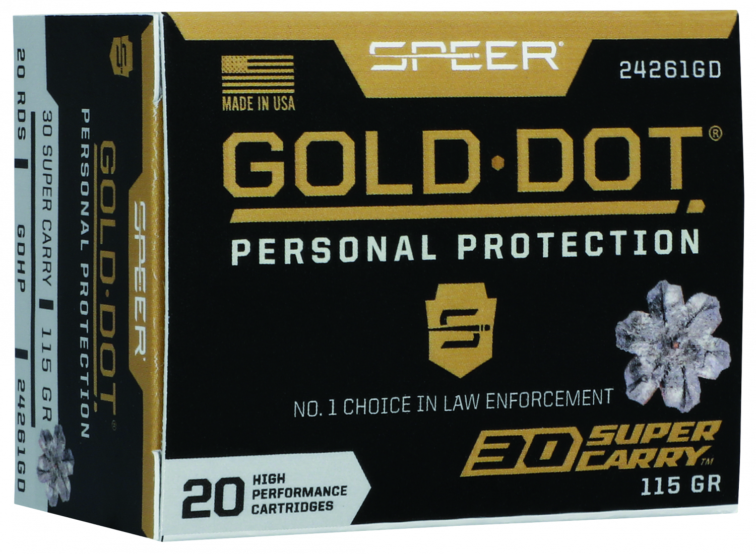 New 30 Super Carry Gold Dot Added to Speer Ammunition Product Line