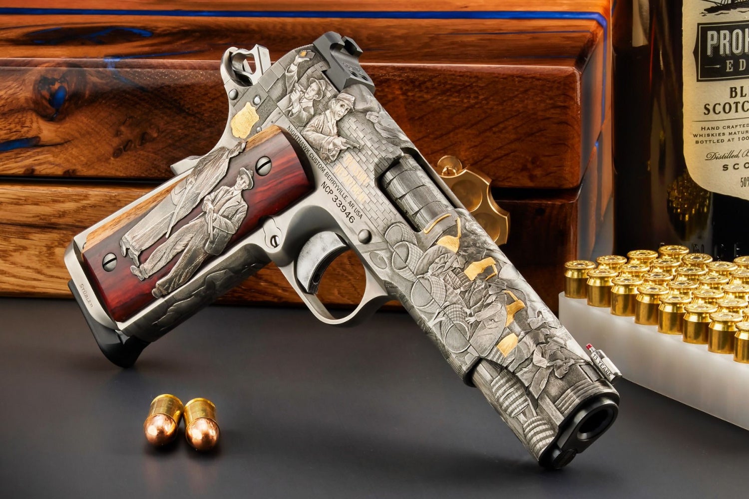 The Prohibition Engraved 1911 from Nighthawk Custom