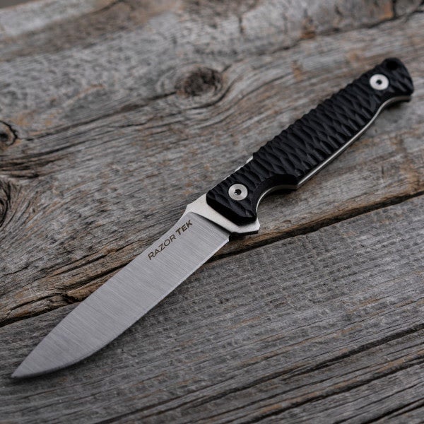 New Razor Tek Fixed Blade Stainless Steel Knives from Cold Steel