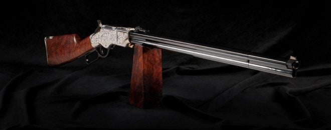 Hand Engraved, Silver Plated New Original Henry Rifle Heads to Auction