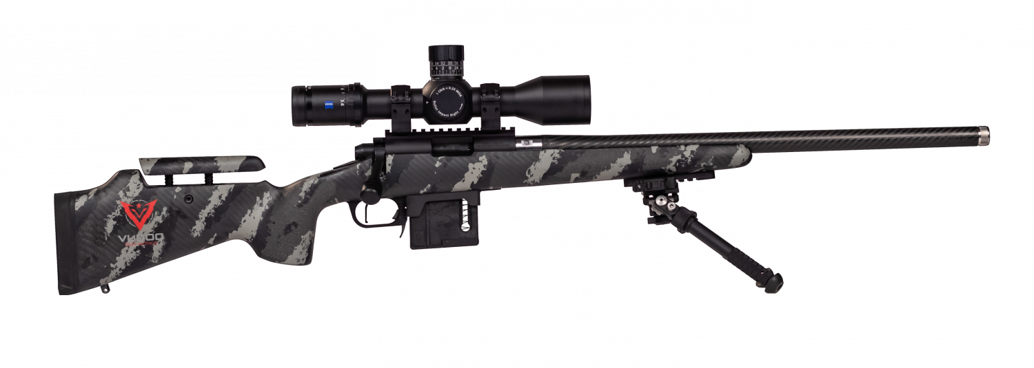 The Vudoo Gunworks Lightweight Carbon Sinister Precision Rimfire Rifle