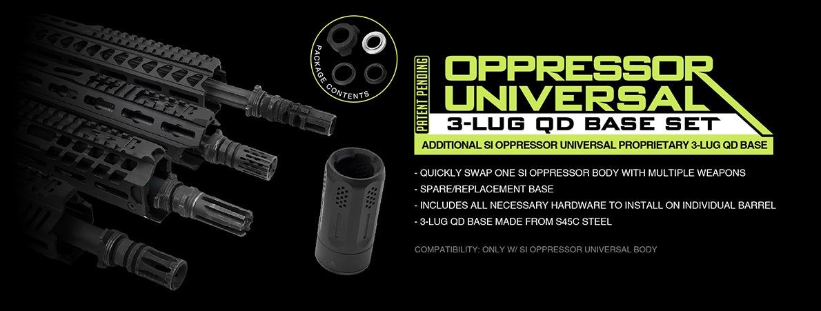 New Oppressor Universal 3-Lug QD Base Set from Strike Industries