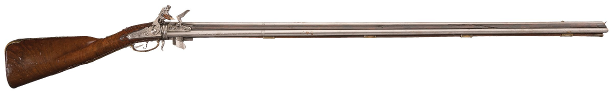 Dutch Rotating Three-Barrel Flintlock Sporting Gun (1)