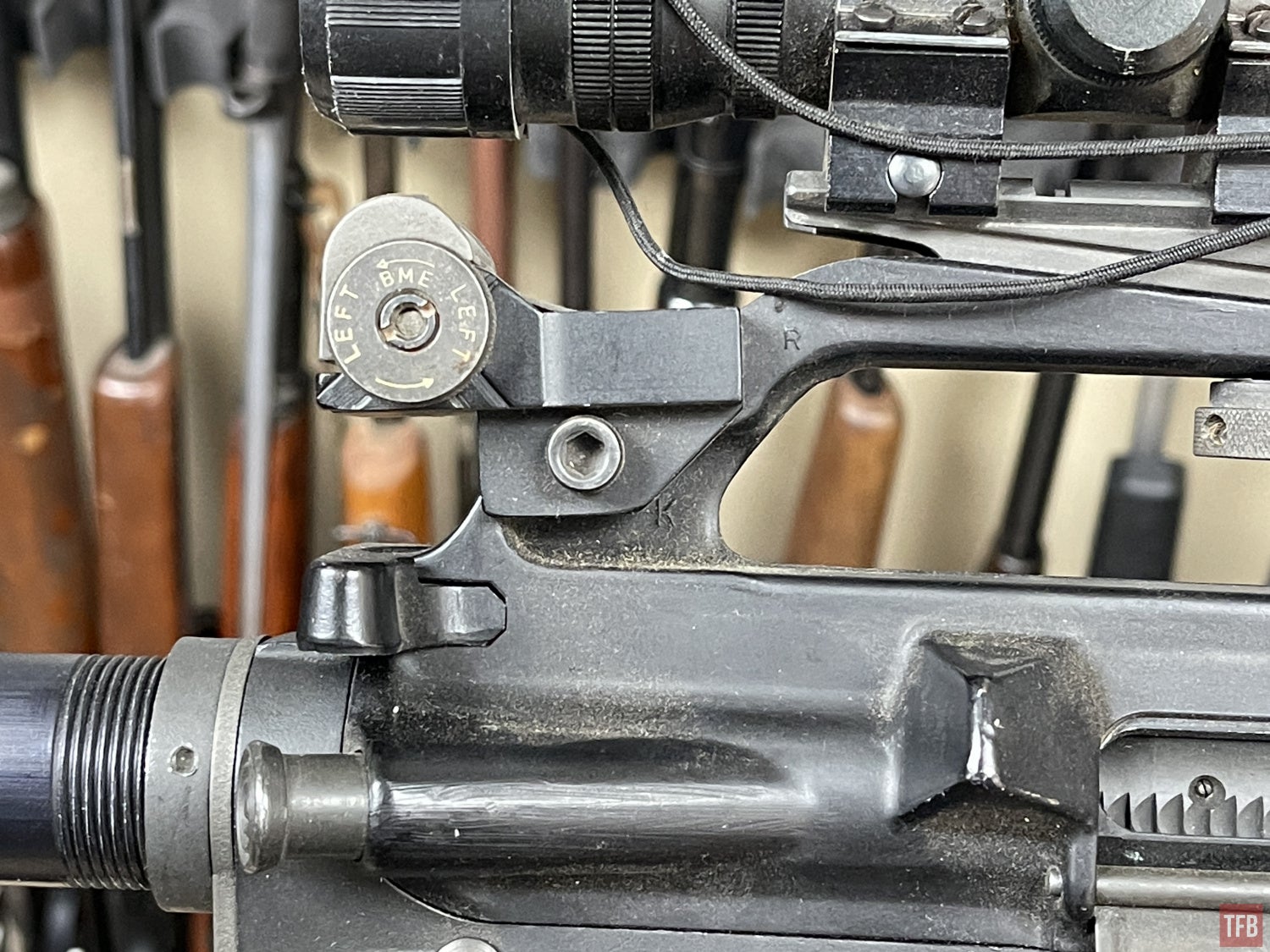 M1AR15 rear sight carry handle