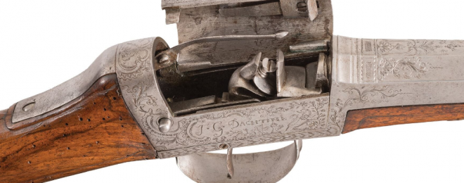 J.G. Dachtine Waterproof Enclosed Lock Flintlock Sporting Gun (6)