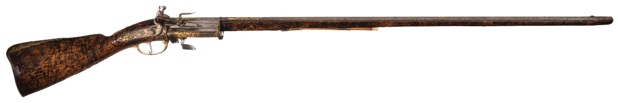 Three-Shot Flintlock Revolving Sporting Gun (1)