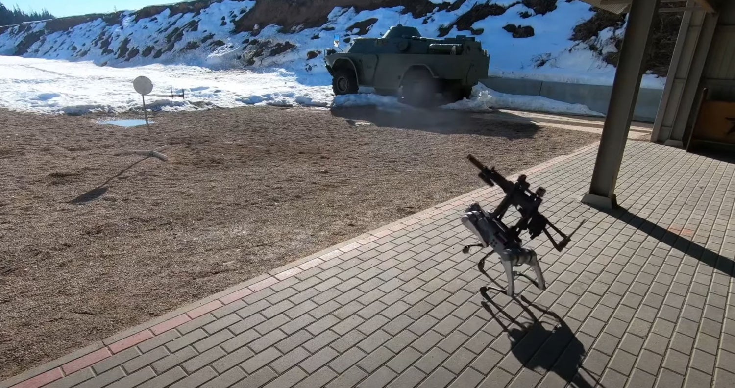 Skynet Precursor? 9mm AK Equipped Robot From Alexander Atamanov