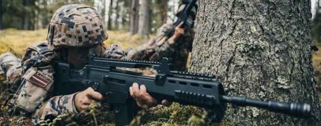 POTD: Latvian Army - H&K G36s in Basic Military Training