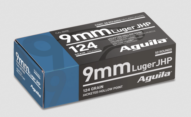 Aguila Ammunition New 9 mm Jacketed Hollow Point
