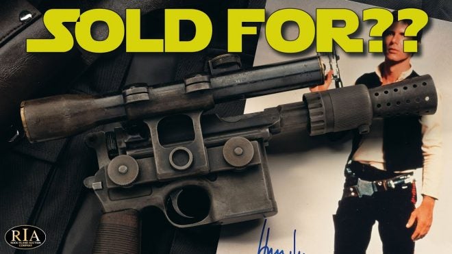 Han Solo's DL-44 Blaster Sells for Over $1M at RIAC's Premier Auction