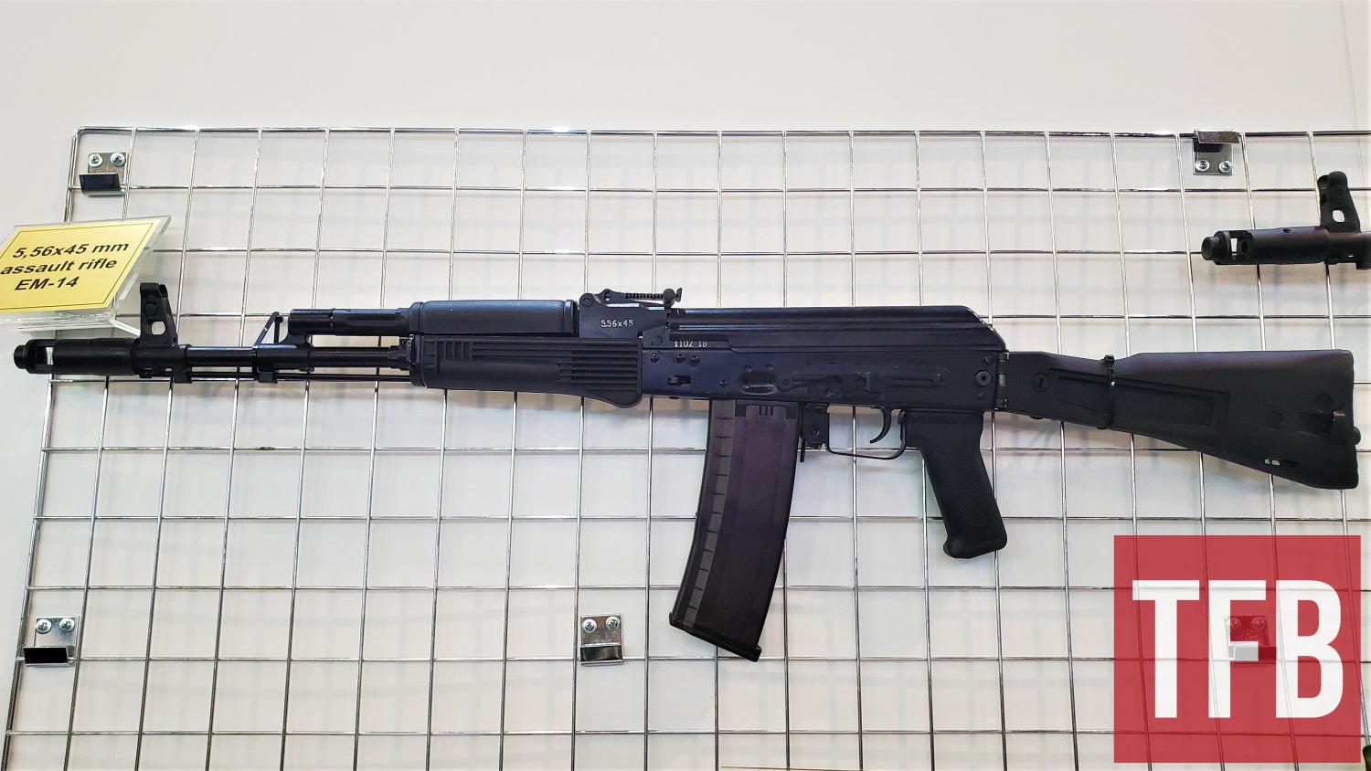 Azerbaijani AK rifle chambered in 5.56x45 called EM-14