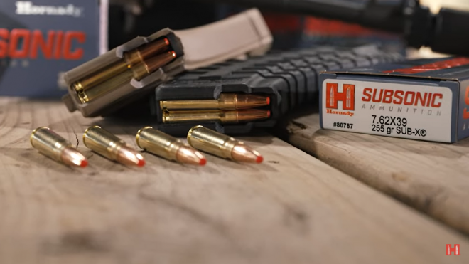 Hornady Sub-X Bullets and Subsonic 7.62x39