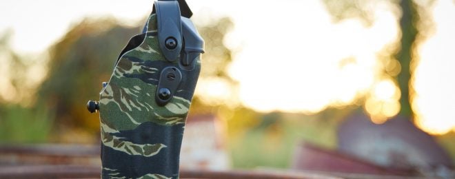 New Limited Edition Tiger Stripe Camo Holsters from Safariland