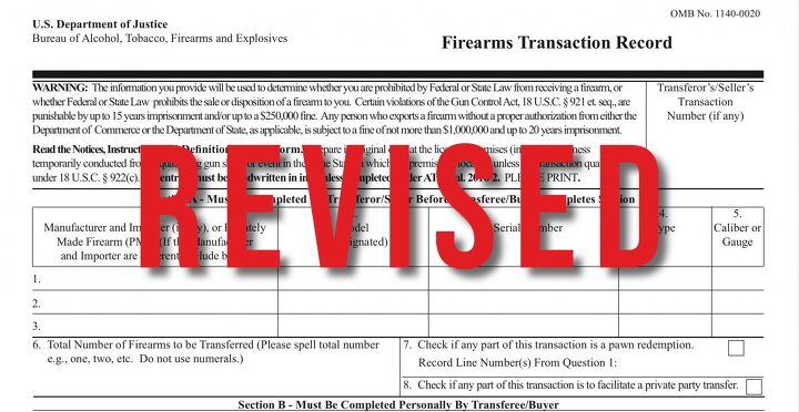 Firearms Transfer Record - Here Is The Newly Revised ATF 4473 - December 2022