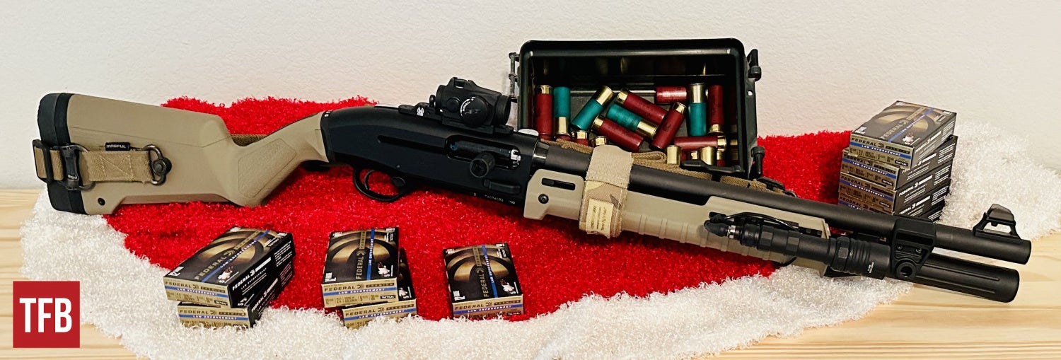We even went all thematic on the 1301 with the red and green shotgun shells! Make Christmas a *blast*...
