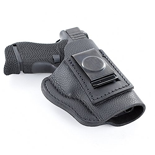 Another model fitting the P365-XMACRO, shown here with a Glock, is the Smooth Concealment Holster Size 3. 