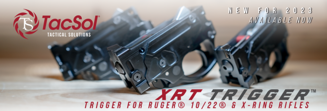 TacSol has introduced a new high-performance drop-in trigger for the Ruger 10/22, called the XRT.