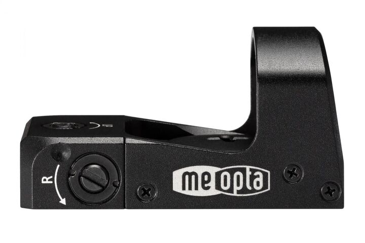 Meopta advertises 30,000 hours of life from a CR1632 battery in this MRDS.