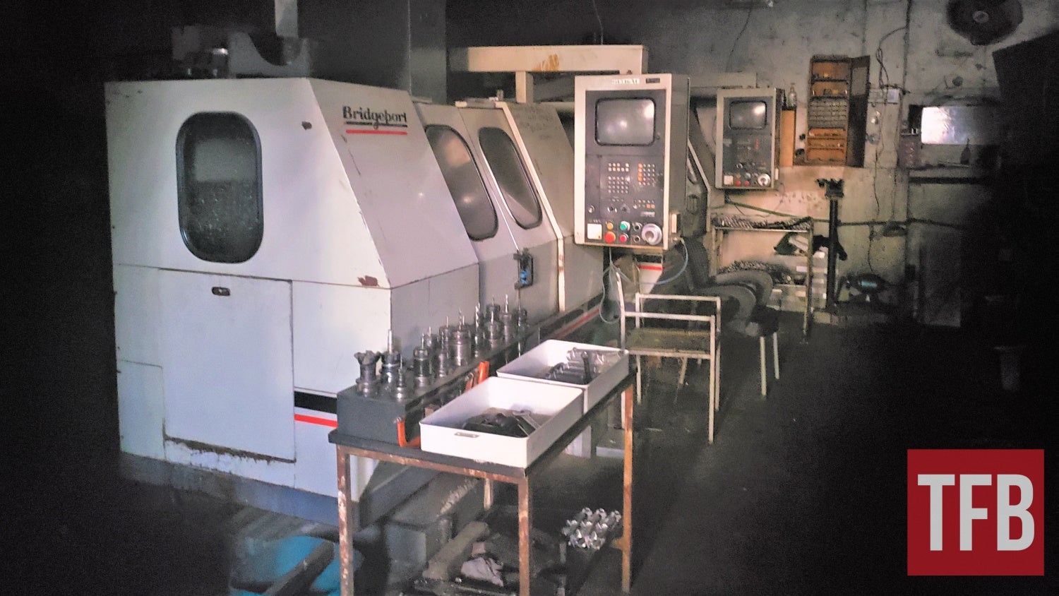CNC machines in one of Peshawar's factories