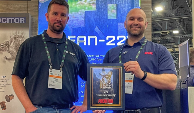 CCI Rimfire Ammunition Takes 7th Win of Predator Xtreme Gold Award