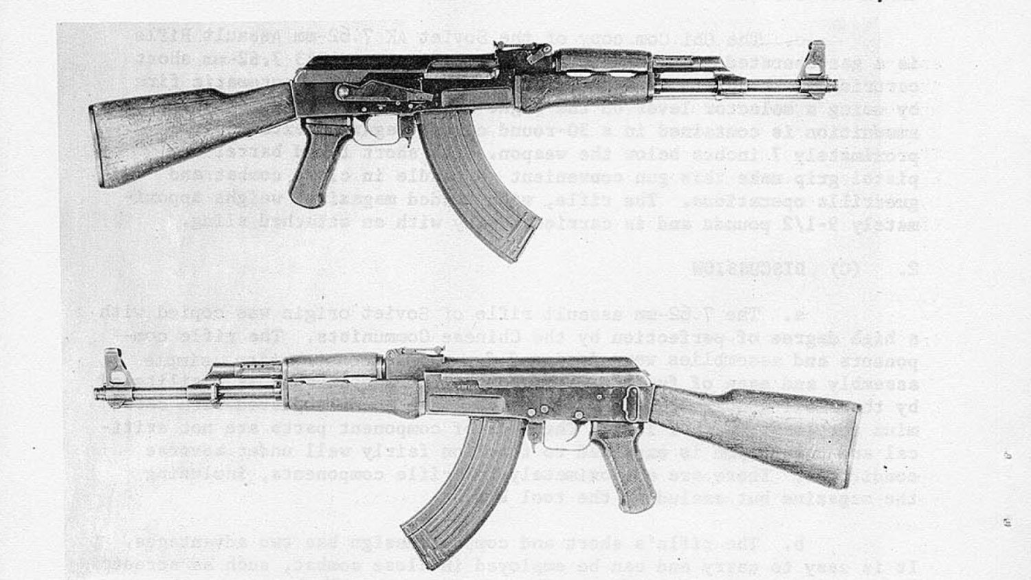 Early Chinese Type 56 AK captured by US forces in 1964