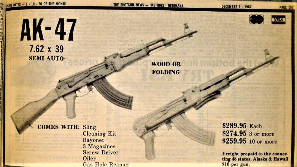 Chinese AK ad from the Shotgun News magazine, December 1987