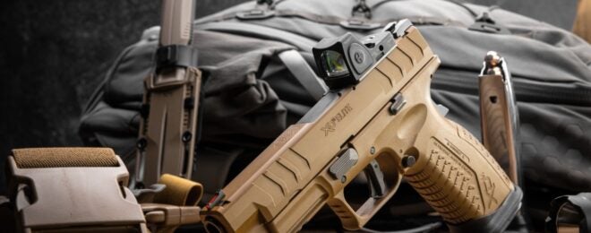 Springfield's New 4.5" Desert FDE DX-M Elite 10mm OSP Handgun