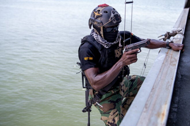 Ghana Armed Forces Clears A Ship
