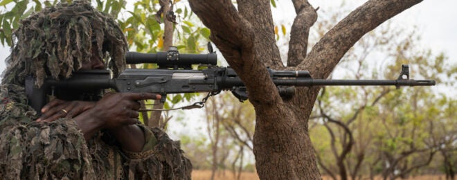 Cameroonian Rapid Intervention Brigade Sniper