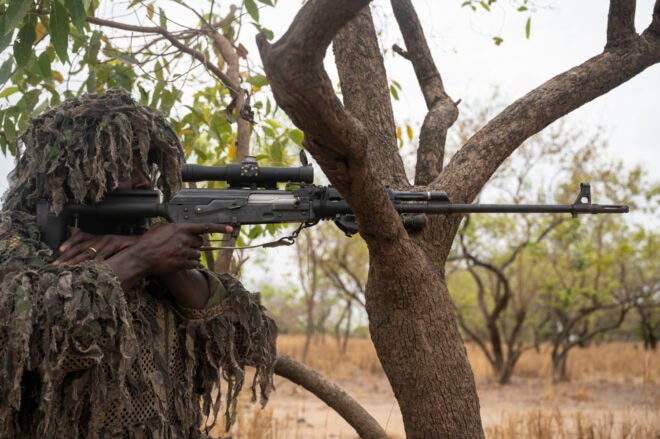 Cameroonian Rapid Intervention Brigade Sniper