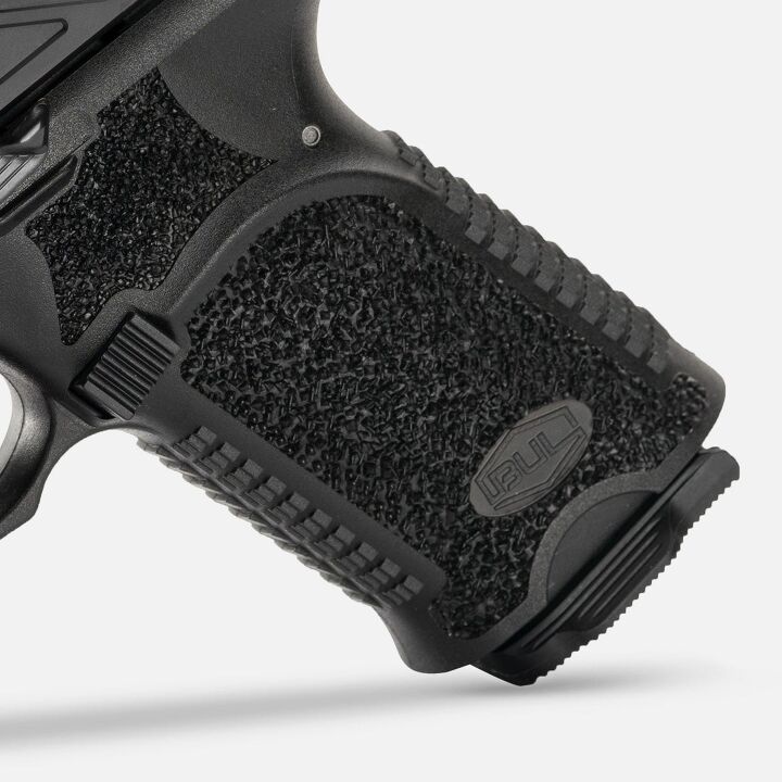 These competitors in the polymer-frame game feature grip texturing similar to styles popular with aftermarket stippling on some other manufacturers' guns.