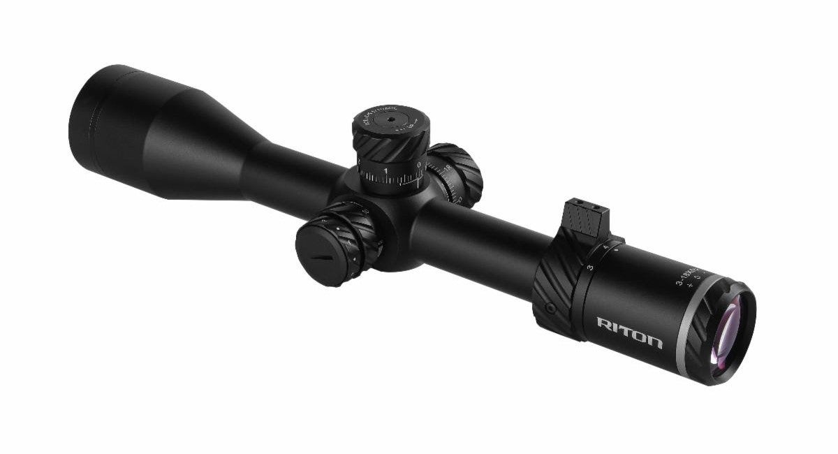 The 3 Primal 3-8x50 features an illuminated LRH reticle and a 6061-T6 aluminum housing with a 30mm tube.