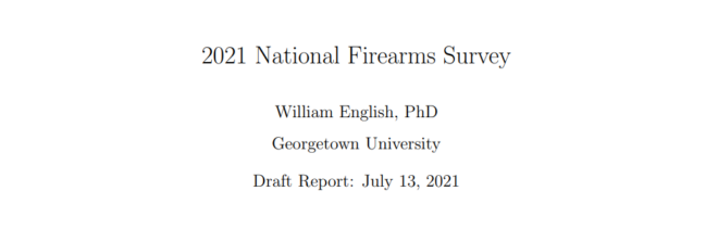 2021 National Firearm Survey: What Do Americans Own, And Why?