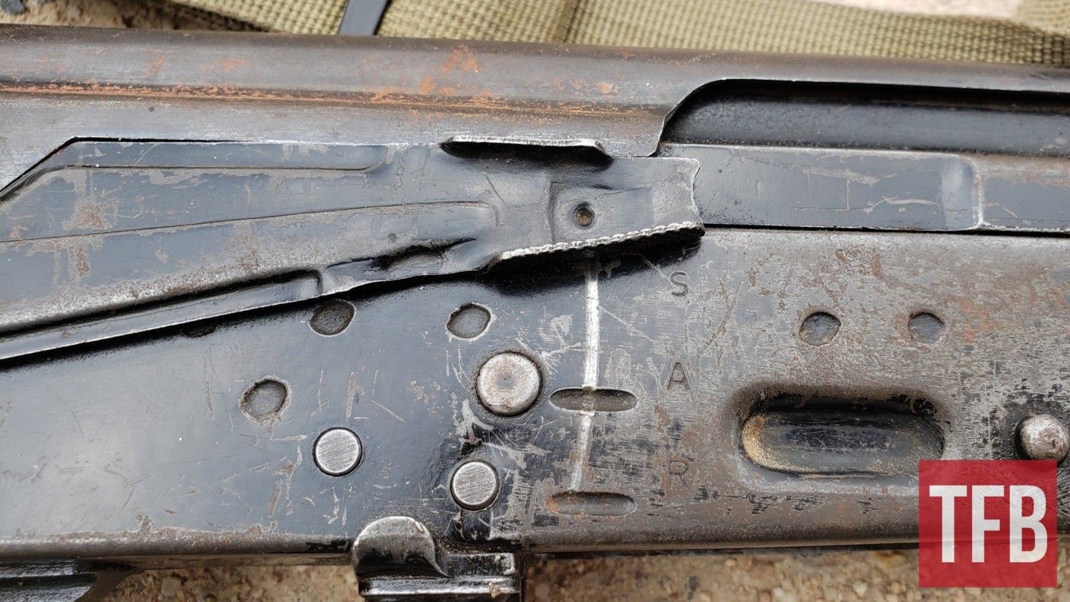 Markings on the export version of a Romanian AK