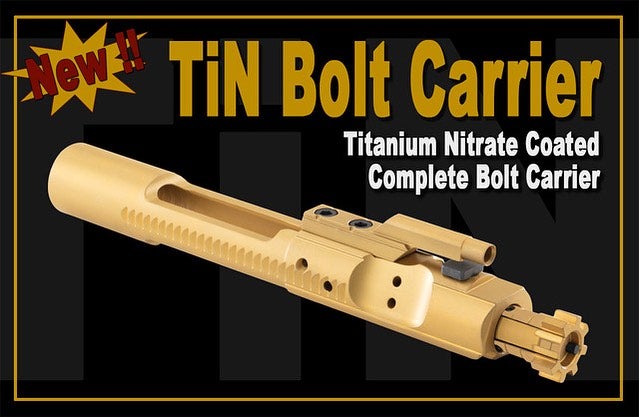 It's GOOOOLD! New Luth-AR Titanium Nitride Coated AR-15 BCG