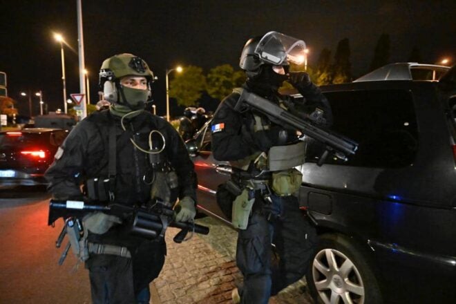 French Police with a KelTec KSG shotgun