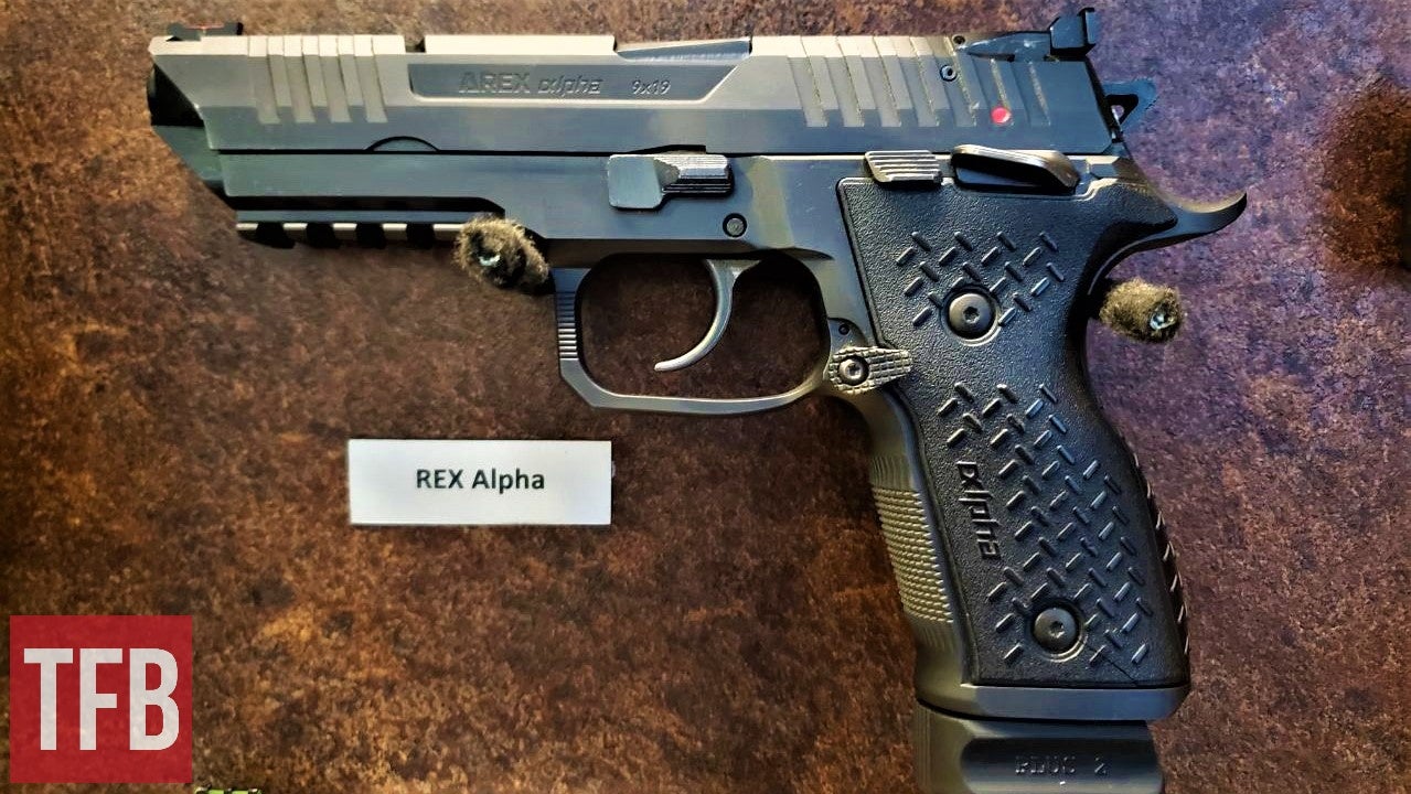 REX Alpha pistol made in Slovenia.